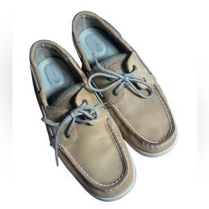 Sperry Authentic Original Suede Top-Sider Boat Shoes Tan Size 10